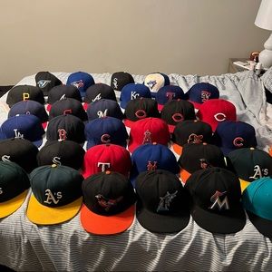 COPY - MLB FITTED HATS. 7. 1/4. And 7 3/8. Sizes. Like new